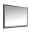 Miroir de salle de bain 72 po x 48 po à DEL avec cadre en aluminium, miroir de meuble-lavabo mural, anti-buée, mémoire, 3 couleurs, réglable en continu