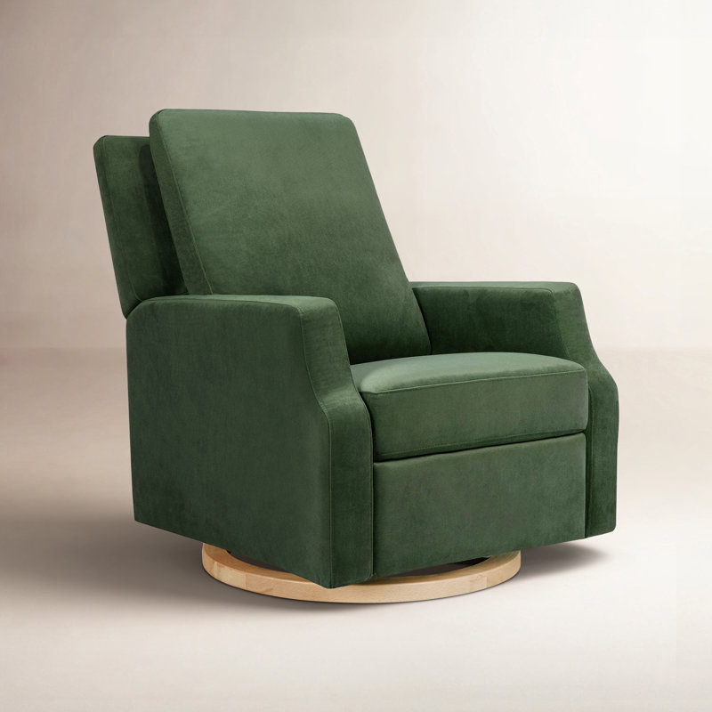 Crewe Recliner and Swivel Glider, Forest Green Velvet