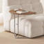 Table d'appoint en forme de C 23,3 po, noyer