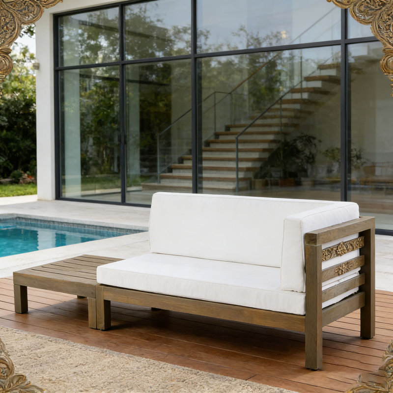 ENSEMBLE BANC ET TABLE DE CAFÉ