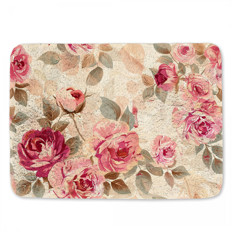 Tapis de bain en microfibre / microsuède Martsen, L 17 po x L 24 po