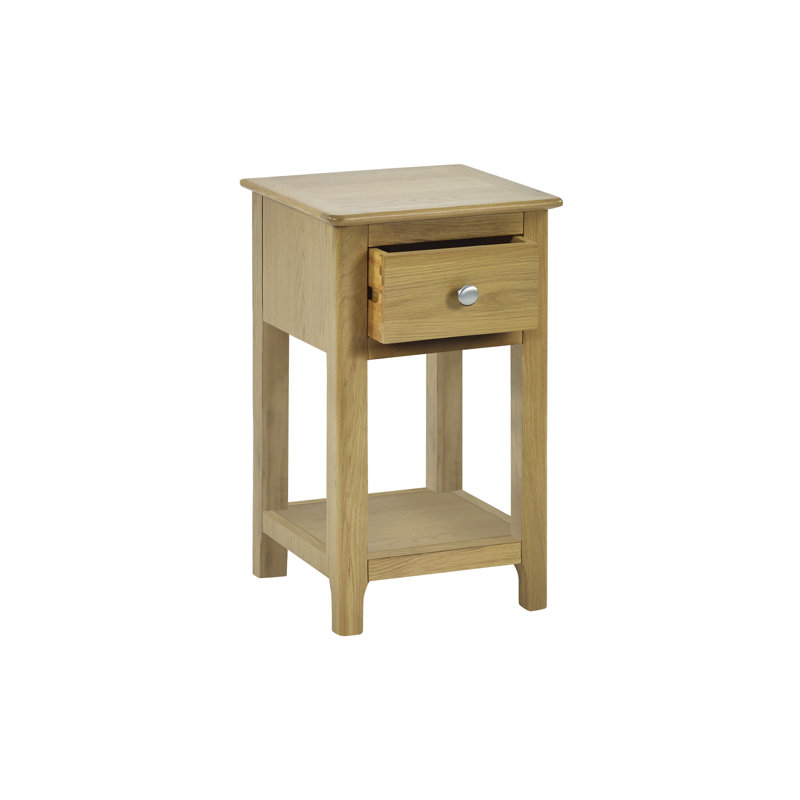 Amrico 34cm W Bedside Table, Natural