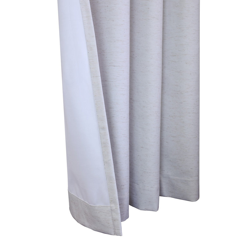 Harpa Solid Max Blackout Thermal Grommet Curtain Panels, 52" W x 84" L, White