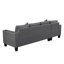 Ensemble de canapé modulaire confortable pour le salon avec chaise longue polyvalente