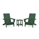 POLYWOOD by AllModern Outdoor Adirondack Chair With Table