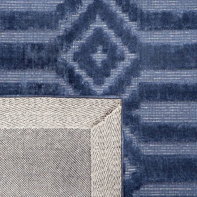 Knudson Geometric Viscose Hand Woven Area Rug, Rectangle 80cm X 150cm