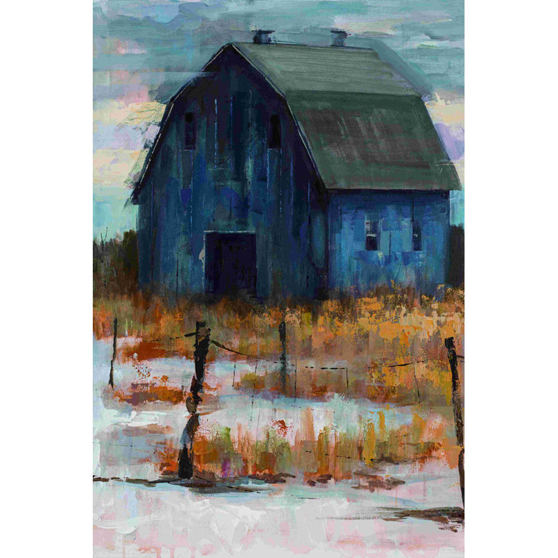 Art textuel sur toile de grange, H 36 po x l 24 po, Toile encadrée, Noyer