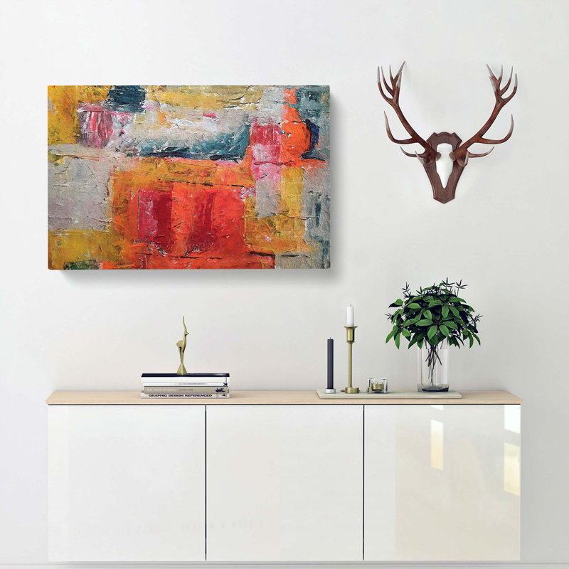 Abstract Art Painting Vol.326 - Wrapped Canvas Painting, 35cm H x 50cm W x 3cm D
