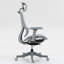 Chaise de bureau Bousov à dossier haut en maille grise 8 365Hp - avec 4D, réglage de 3 angles, idéale pour une utilisation silencieuse à long terme, pivotant sur 360 °