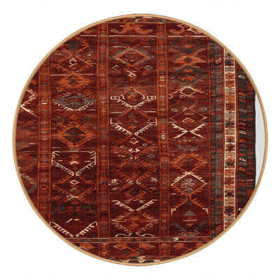 Machine Washable Turkish Brown Area Rug