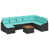 Coussin bleu / cadre noir est en rupture de stock