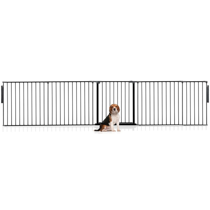 Beckenham Metal Wall Mounted Pet Gate, Up to 334cm Width