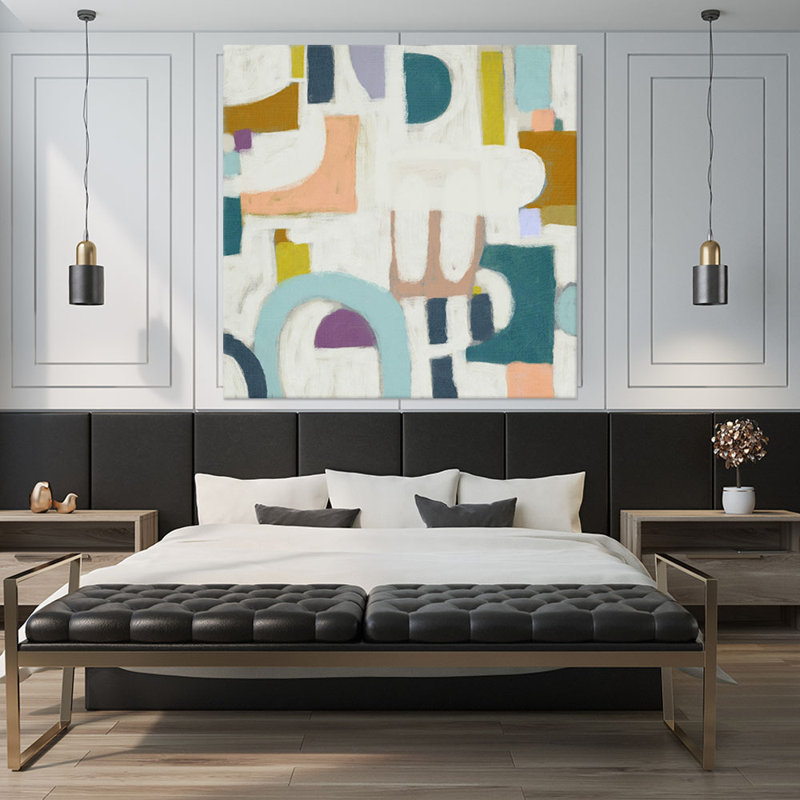 "Convo II" par Chariklia Zarris, reproduction d'art sur toile tendue, H 72 po x l 72 po x P 1,5 po