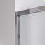 44 - 48 "x 76" porte de douche coulissante double pour salle de bain, verre trempé transparent de 6 mm de 1/4 po, cadre en aluminium et rouille, configuration réversible-125665496