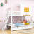 Bosonohy Kids Twin Over Twin Bunk Bed with Drawers-400229200