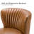 Leona Faux Leather Chair With Metal Base-1978972599