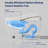 YINGZE Smart Bidet Toilet - Auto Flush, Foot Sensor, Heated Seat & Warm Water, Foam Shield, Comfort Height Elongated Bowl, 1.28 GPF Water-Saving, Gray-119702467