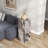 Square Faux Marble and Concrete End Table-183224222-183224223
