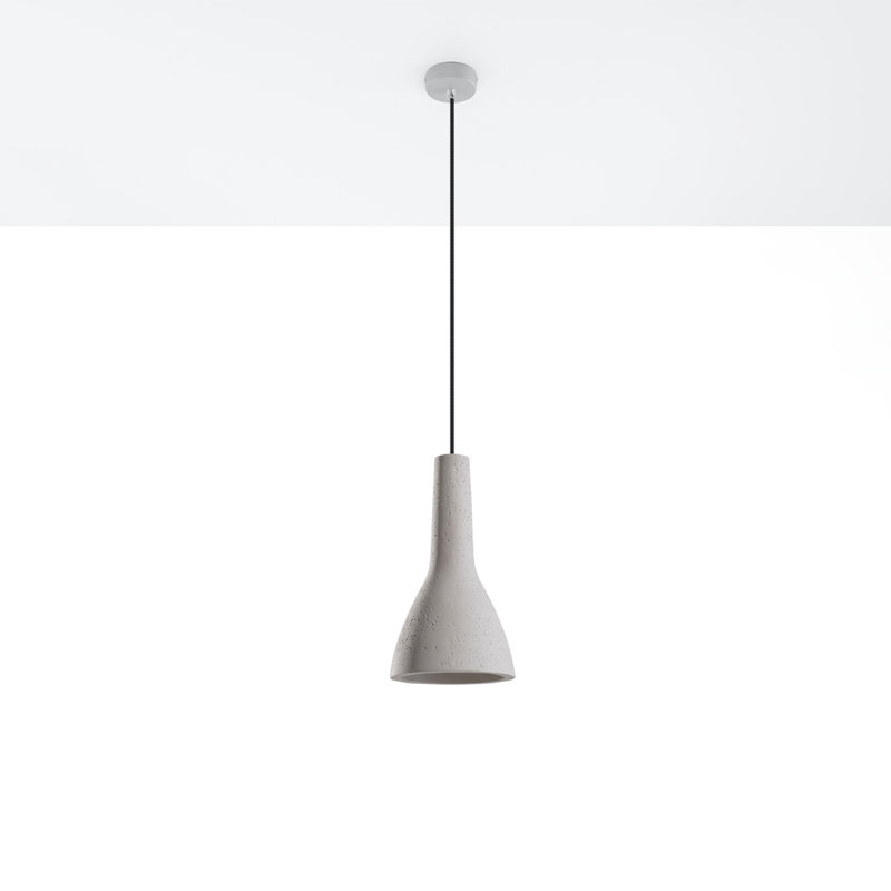 Amberle 1 - Light Grey Single Pendant