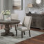 Chaises d'appoint traditionnelles 2Pc rembourrées à oreilles avec finition chêne