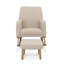 Babymore Callie Nursing Chair with Stool - Oatmeal