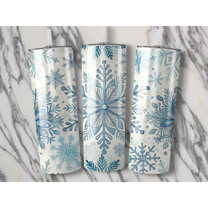 Choose Handmade Tumblers 591ml Vacuum Insulated Stainless Steel (18/8) Travel Tumbler with Straw