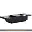 Table basse avec 2 grands compartiments de rangement cachés, table de cocktail extensible avec 2 tiroirs, table centrale ultrabrillante avec plateau coulissant pour le salon, 39,3 po x 21,6 po, noir-651564761