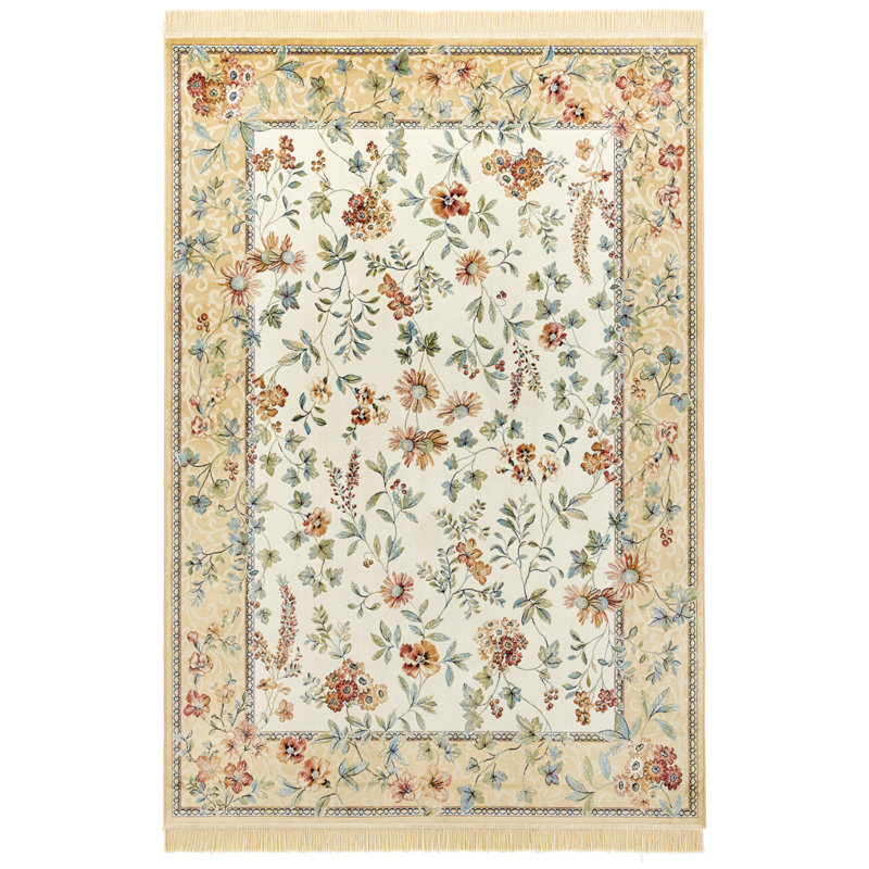 Tufted Cream Rug, Rectangle 135 x 195cm