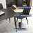  Juvan 5-Piece Modern Rectangular Sintered Stone Dining Table Set With 4 Faux Leather Chairs-893404803