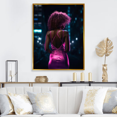 Art africain sur toile mode femme afro-américaine I