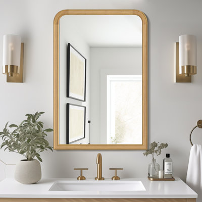 Bathroom/Vanity Wall Mirror with Wood Frame