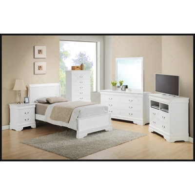 Timeless White Twin Bed