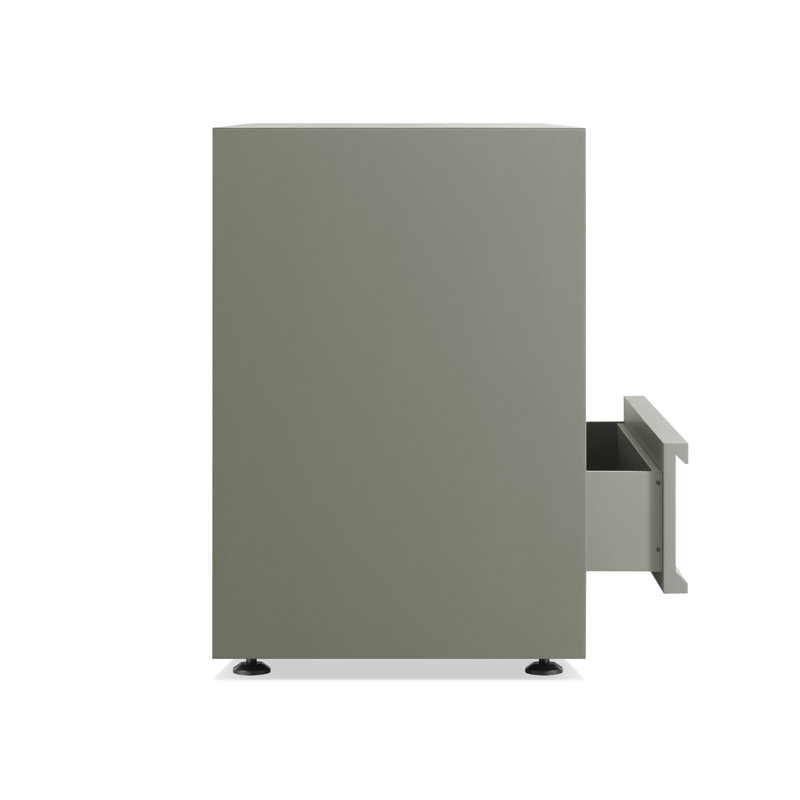 Crédence 1 porte / 3 tiroirs Superchoice, Gris / vert