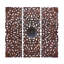Ensemble de décoration murale en bois sculpté à la main à motif floral en bois brun avec mandala