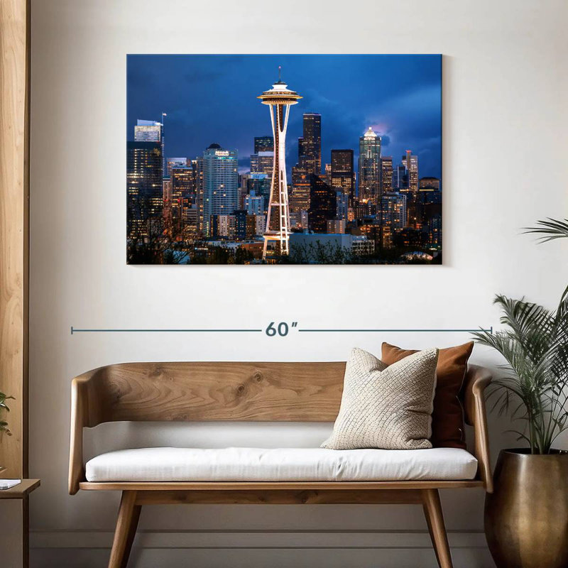 Kavia Space Needle Seattle, 30" H x 45" W