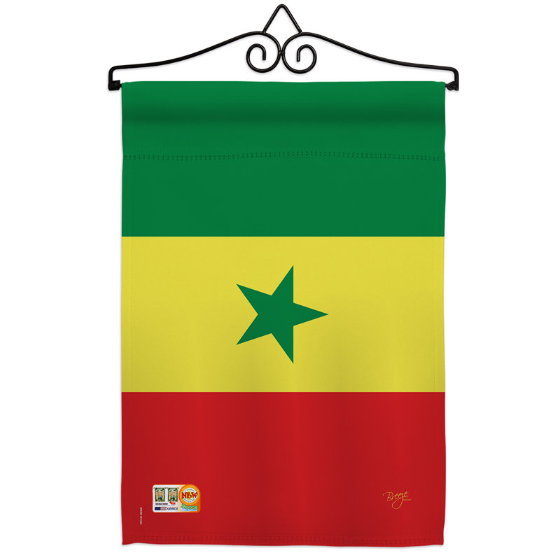 Impressions décoratives de polyester de 2 côtés 19 x 13 po  drapeau de jardin