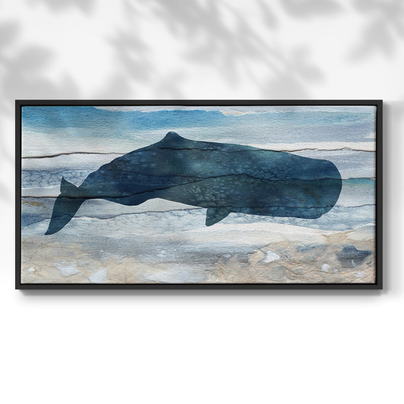 «Diving Deep I», toile tendue avec châssis encadré, prête à être accrochée, Noir, H 21 po x l 41 po