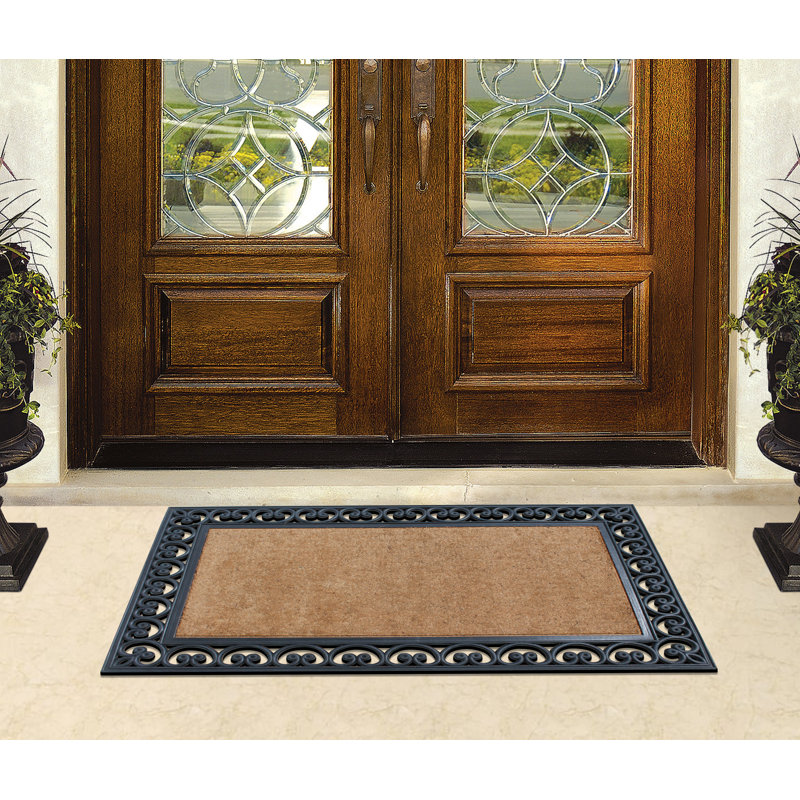 Paillasson Aiken Paisley Border, Noir