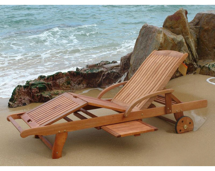 Afrin 195cm Long Reclining Eucalyptus Single Chaise