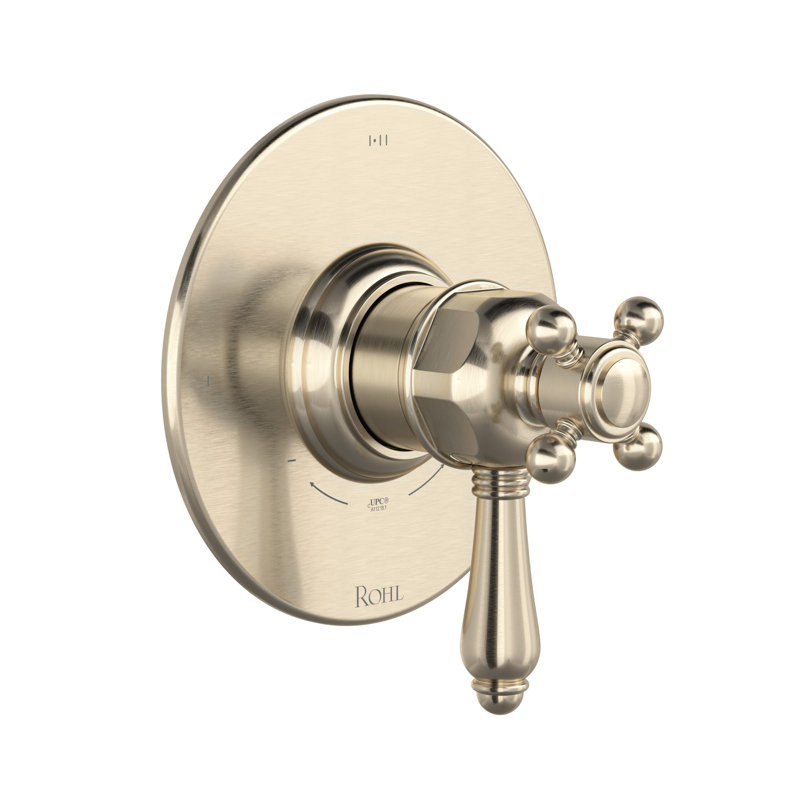 1/2" Therm and Pressure Balance Trim with 3 Functions, Satin Nickel