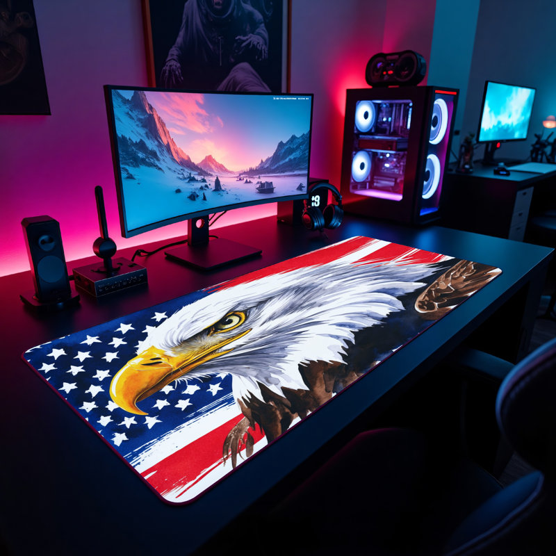 Polyester Desk Pad, 14.4x12.1