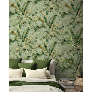 Tranquillo Palm Peel and Stick Removable Wallpaper  Say Decor LLC