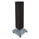 Four-Sided Pegboard Floor Display on Revolving Wheeled Base. Spinner Rack Tower.