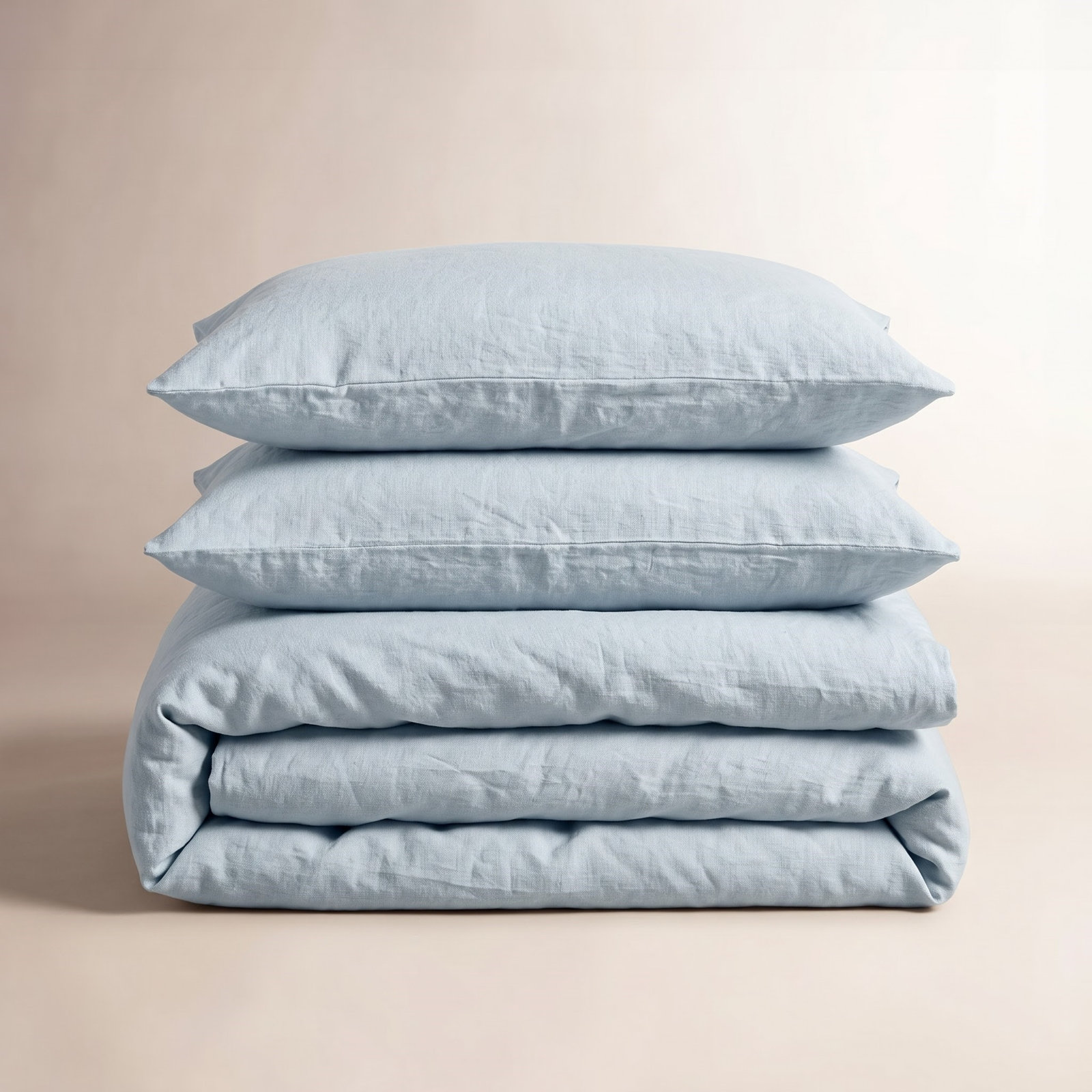 Clara 100% French Linen Duvet Cover Set with Shams, King, Plein Air