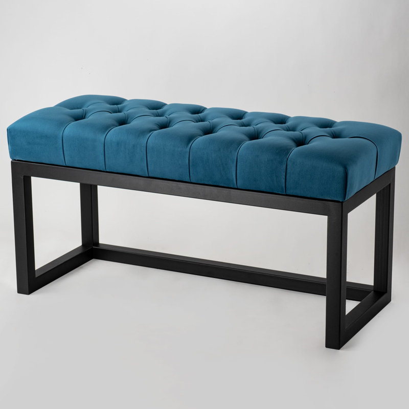 Esquierdo Velvet Upholstered Bench, H40 x W100 x D30cm