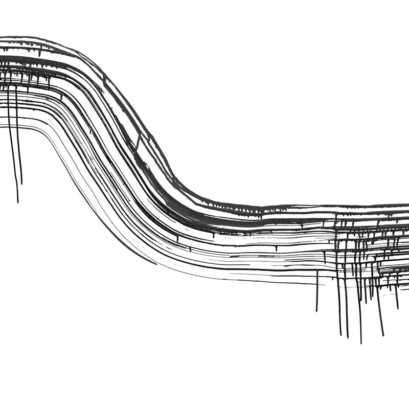 UnderWater Wave, Non-Woven, Ink