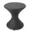 Table d'appoint d'extérieur en osier brun de 16 pouces Hourgla