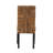 Braydyn Solid Wood Seagrass and Mahogany wood Side Chair in Dark Brown