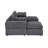 Large Arms Cordory Upholstered Modular Sectional With 2 Ottomans-740156502