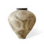 Vase de table beige en céramique Wabi-Sabi